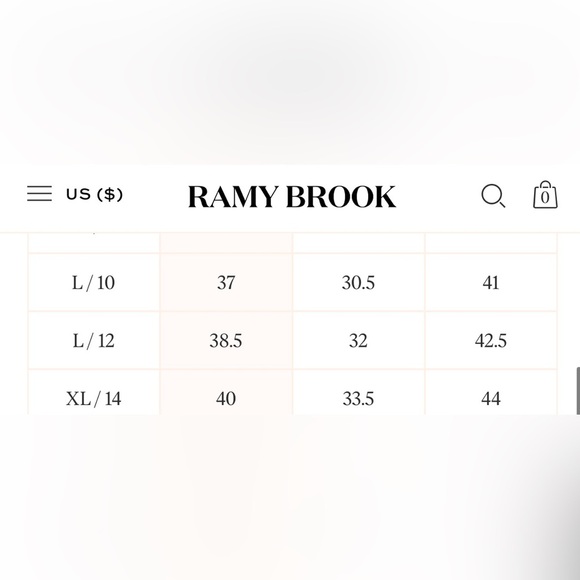 Ramy Brook Drew Cold Shoulder White L/S Blouse NWT Size Large - Picture 9 of 9